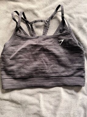 Gymshark Seamless Strappy Sports Bra - Charcoal Grey